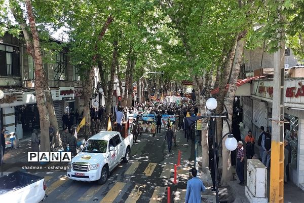 راهپیمایی روز جهانی قدس در شهرستان طرقبه شاندیز