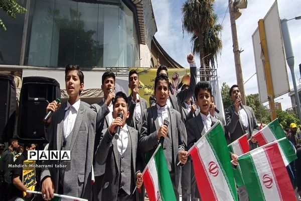 حضور پرشور مردم شیراز در راهپیمایی روز قدس