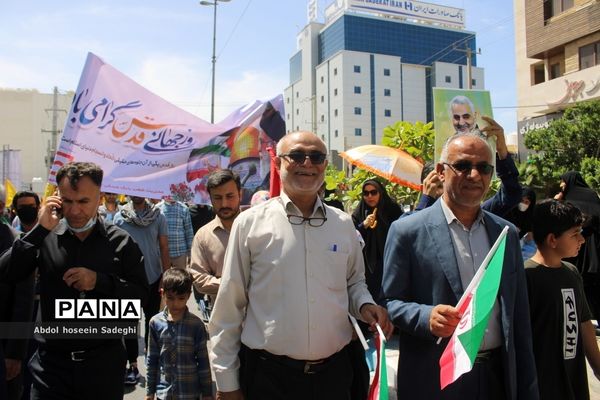 راهپیمایی روز جهانی قدس در بوشهر