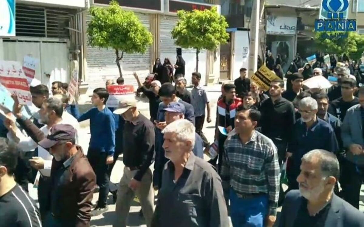 حضور مردم میاندورود در راهپیمایی روز قدس