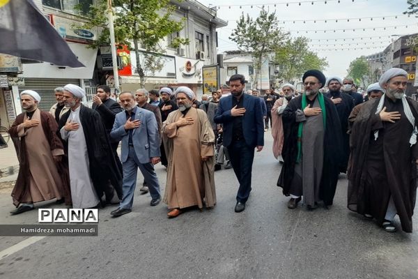 آیین دسته‌روی سالروز شهادت امام علی (ع) در قائمشهر