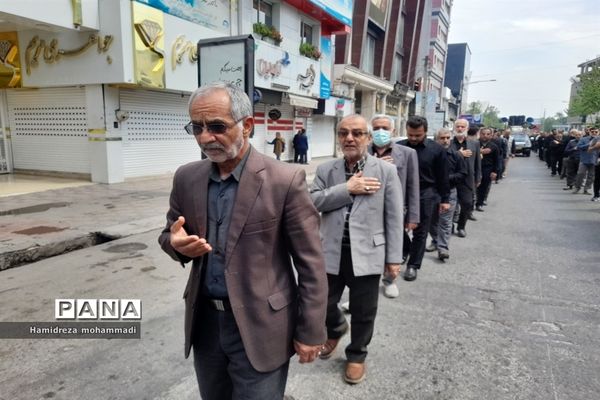 آیین دسته‌روی سالروز شهادت امام علی (ع) در قائمشهر