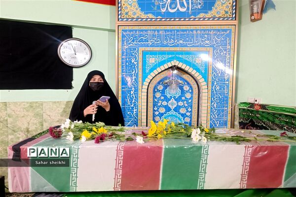 آیین استقبال از پیکر شهید گمنام در آموزش‌و‌پرورش ملارد