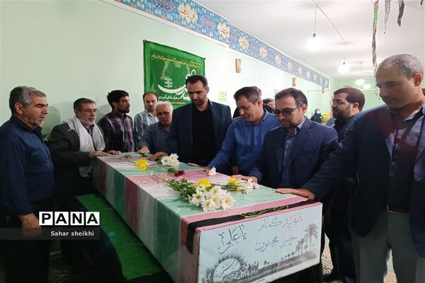 آیین استقبال از پیکر شهید گمنام در آموزش‌و‌پرورش ملارد