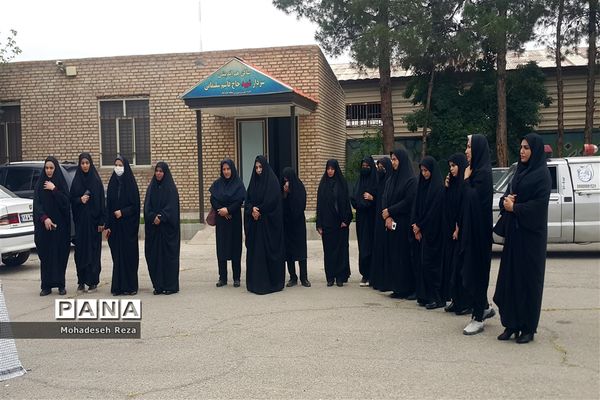 مراسم تشییع پیکر شهید گمنام در منطقه جوادآباد