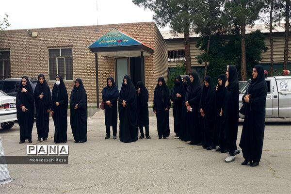 مراسم تشییع پیکر شهید گمنام در منطقه جوادآباد