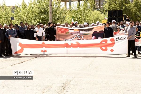 راهپیمایی روز قدس در شهرستان بهنمیر