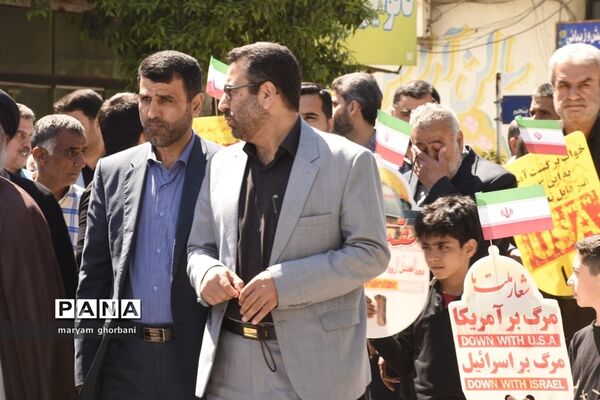 راهپیمایی روز قدس در شهرستان بهنمیر