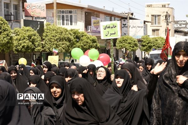 راهپیمایی روز قدس در شهرستان بهنمیر