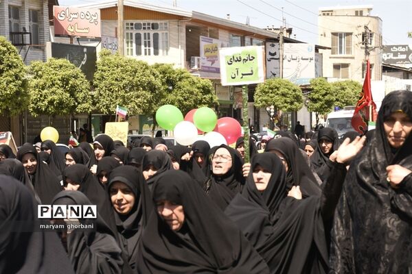 راهپیمایی روز قدس در شهرستان بهنمیر