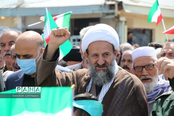 حضور پرشور دهه‌نودی‌ها در راهپیمایی روز قدس شهرستان قرچک