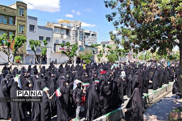 حضور پرشور دهه‌نودی‌ها در راهپیمایی روز قدس شهرستان قرچک