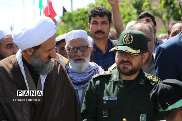 حضور پرشور دهه‌نودی‌ها در راهپیمایی روز قدس شهرستان قرچک