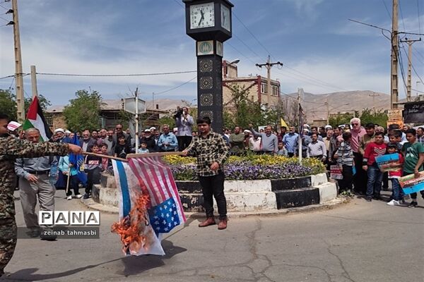 حضور پر شور مردم سروستان در راهپیمایی روز قدس