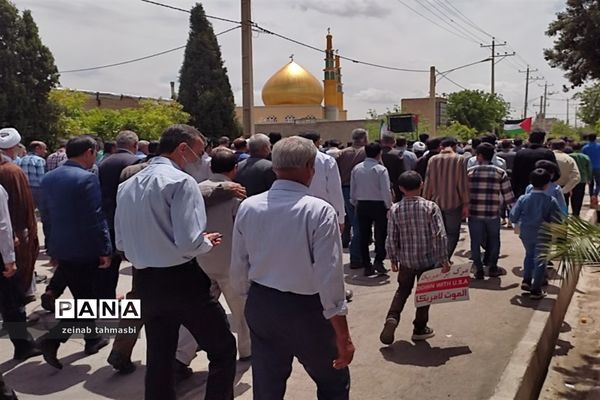 حضور پر شور مردم سروستان در راهپیمایی روز قدس