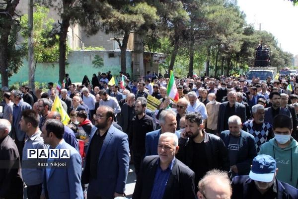 حمایت پرشور گلستانی‌ها از مردم فلسطین در راهپیمایی روز قدس