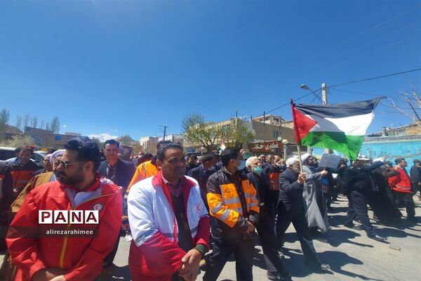برگزاری مراسم راهپیمایی روز قدس در شهرستان فیروزکوه
