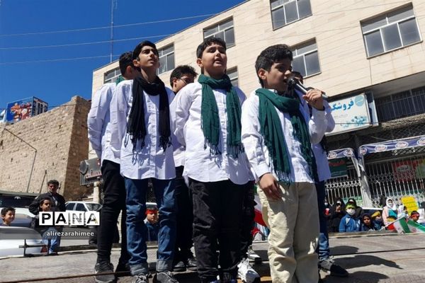 برگزاری مراسم راهپیمایی روز قدس در شهرستان فیروزکوه
