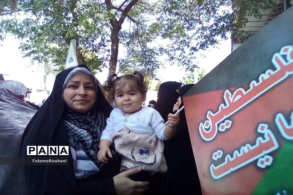 حضور پرشور مردم ولایتمدار خلیل‌آباد در روز قدس