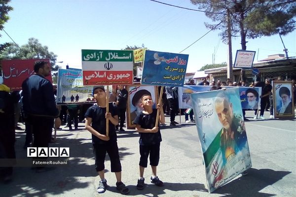 حضور پرشور مردم ولایتمدار خلیل‌آباد در روز قدس