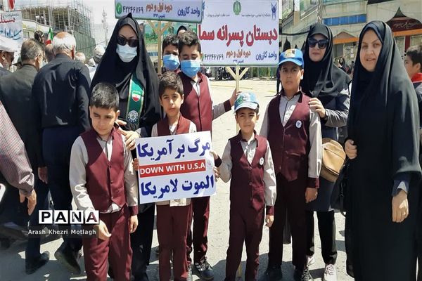 راهپیمایی روز جهانی قدس در شهرستان کازرون