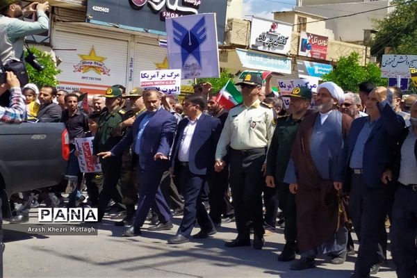 راهپیمایی روز جهانی قدس در شهرستان کازرون