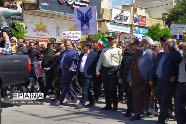راهپیمایی روز جهانی قدس در شهرستان کازرون