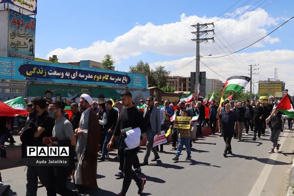 حضور باشکوه مردم اسلامشهر در راهپیمایی روز جهانی قدس