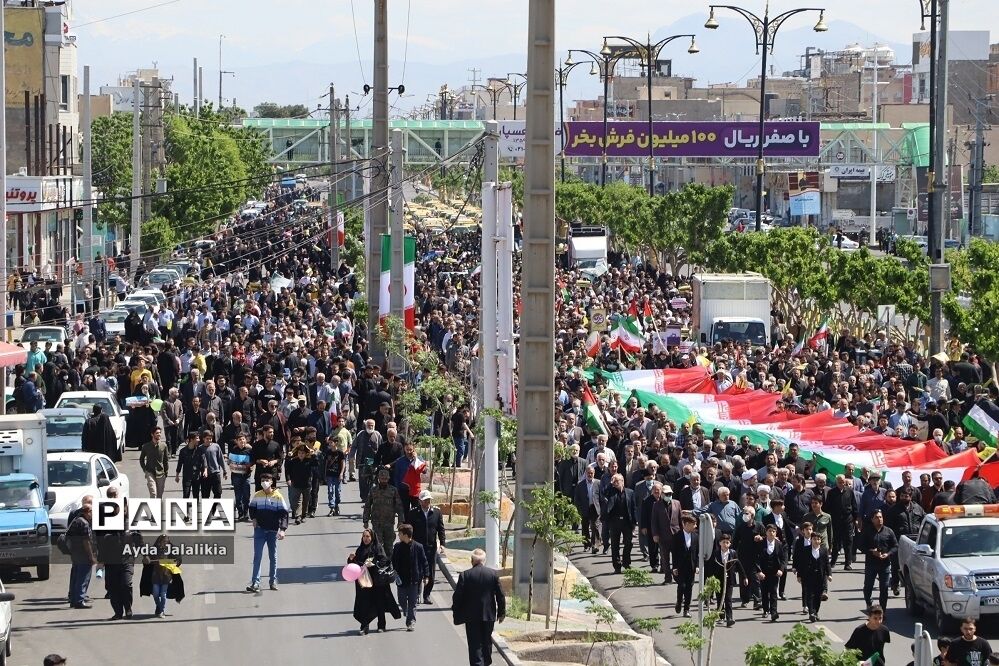 حضور باشکوه مردم اسلامشهر در راهپیمایی روز جهانی قدس