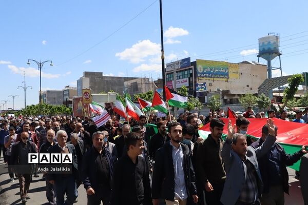 حضور باشکوه مردم اسلامشهر در راهپیمایی روز جهانی قدس