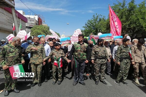 حضور پررنگ کودکان و نوجوانان شیرازی در راهپیمایی روز قدس