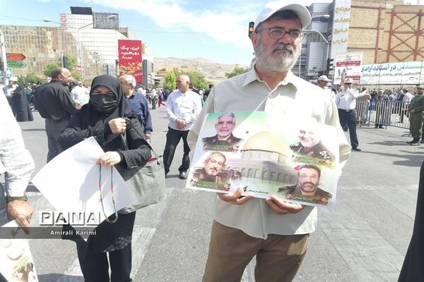 حضور پررنگ کودکان و نوجوانان شیرازی در راهپیمایی روز قدس
