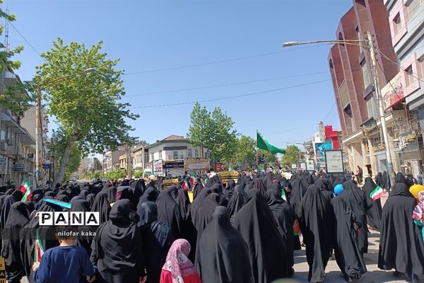راهپیمایی روز قدس در قائمشهر