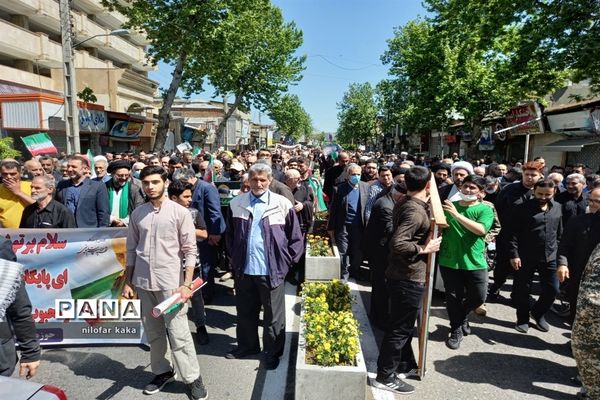 راهپیمایی روز قدس در قائمشهر