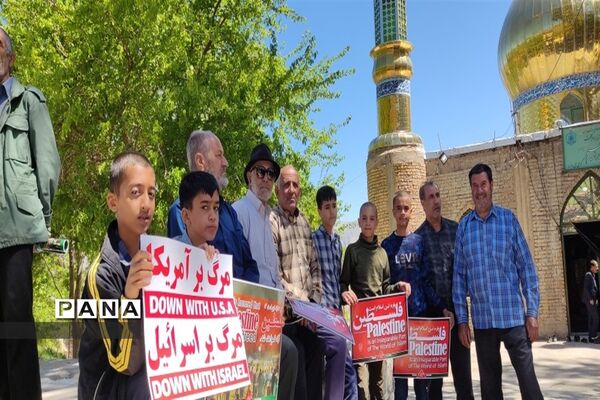 حضور مردم شهرستان کامفیروز در راهپیمایی روز قدس