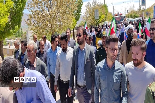 حضور مردم شهرستان کامفیروز در راهپیمایی روز قدس