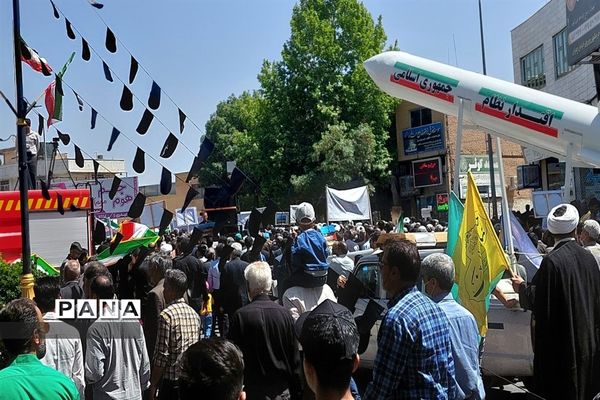 حضور پرشور مردم ولایتمدار شهرستان کاشمر در راهپیمایی روز قدس