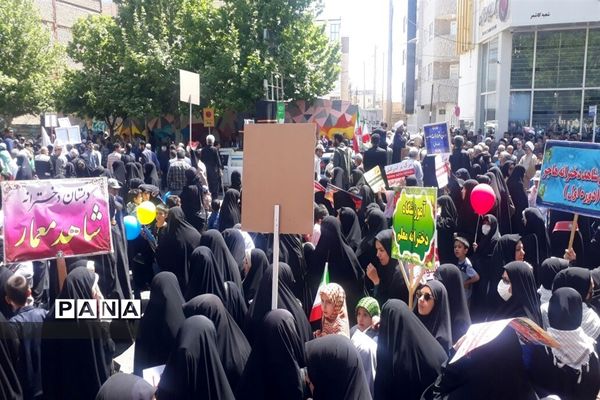 حضور پرشور مردم ولایتمدار شهرستان کاشمر در راهپیمایی روز قدس