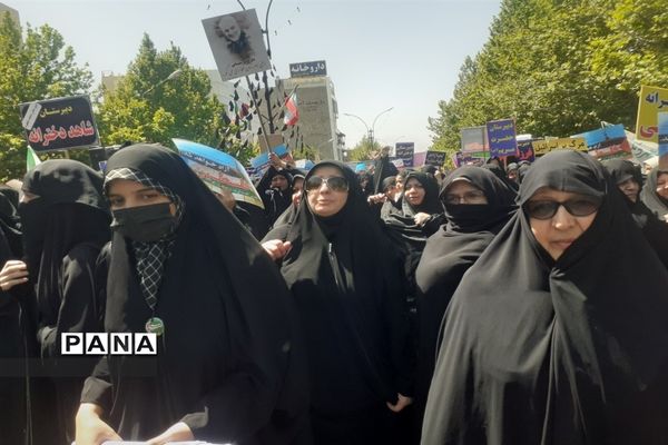 حضور پرشور مردم ولایتمدار شهرستان کاشمر در راهپیمایی روز قدس