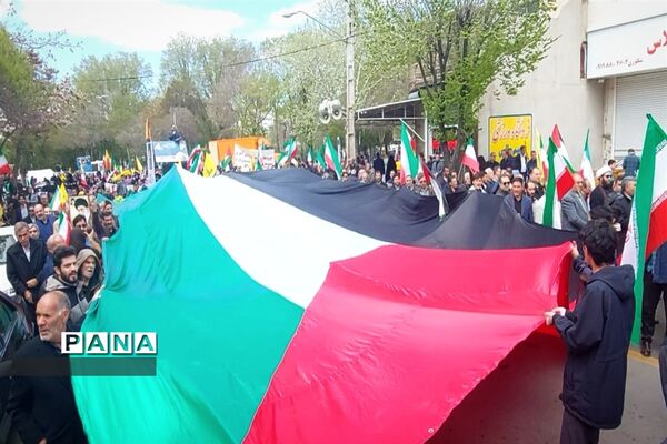 راهپیمایی روز قدس در زنجان