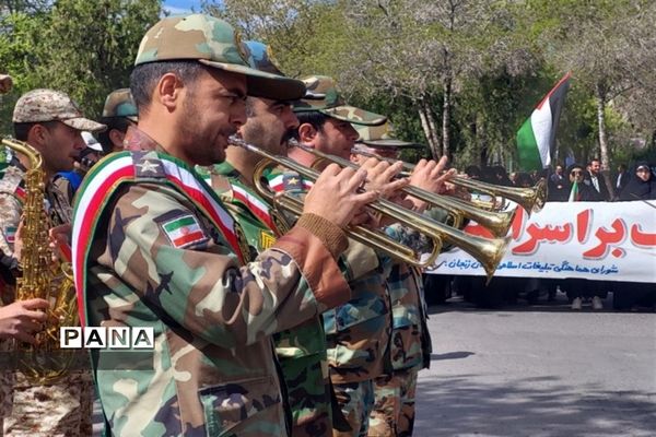 راهپیمایی روز قدس در زنجان