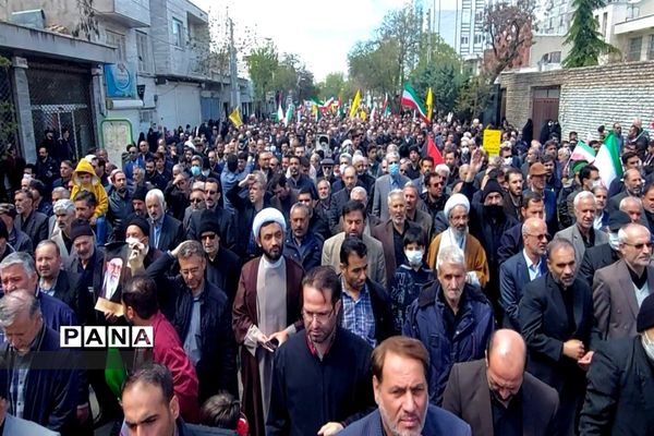 راهپیمایی روز قدس در زنجان