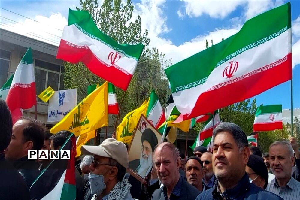 راهپیمایی روز قدس در زنجان