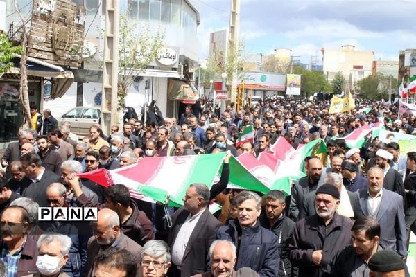حضور مردم خرمدره در راهپیمایی روز قدس
