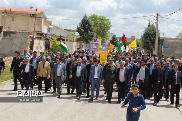 حضور با شکوه مردم ویسیان در راهپیمایی روز جهانی قدس