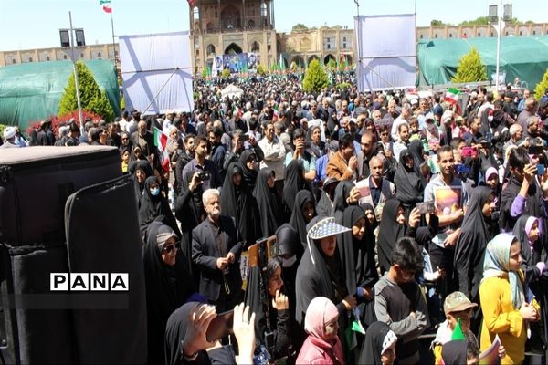 حماسه حضور مردم اصفهان در روز قدس