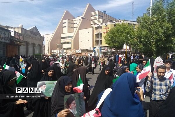 حضور پرشور مردم غیور شیراز در راهپیمایی روز جهانی قدس