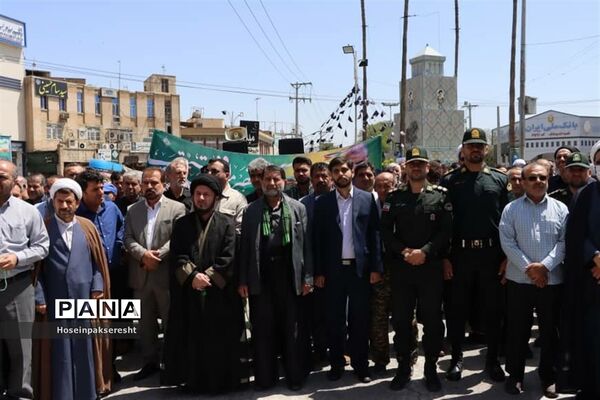 راهپیمایی روز قدس در اندیمشک