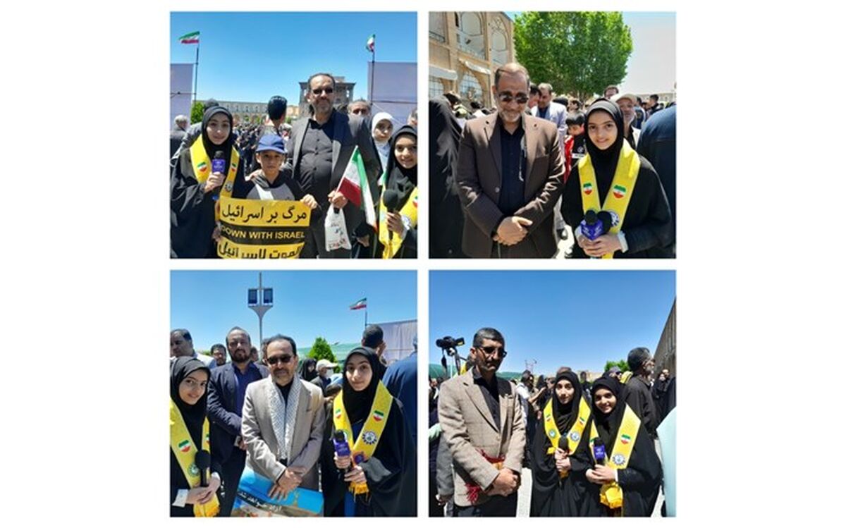 حضور دانش‌آموزان در راهپیمایی روز قدس باشکوه بود