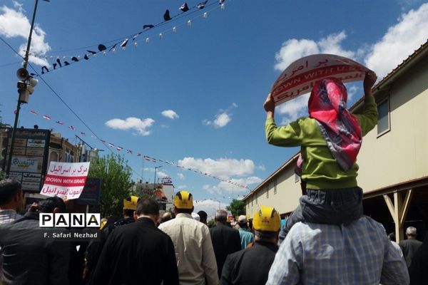 حضور کودکان قمی در راهپیمایی روز قدس